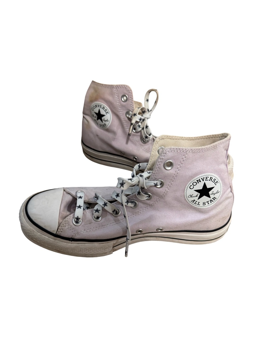 Converse High Top Sneakers in Pale Pink